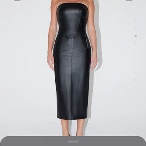 Khy Kylie Jenner Faux Leather Dress
